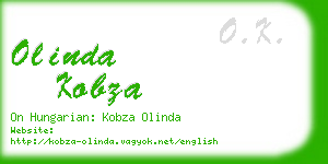 olinda kobza business card